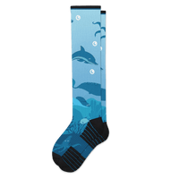 Viasox Deep Sea Compression Socks Flat View