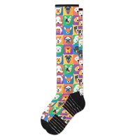 Viasox Dogs Compression Socks Flat View