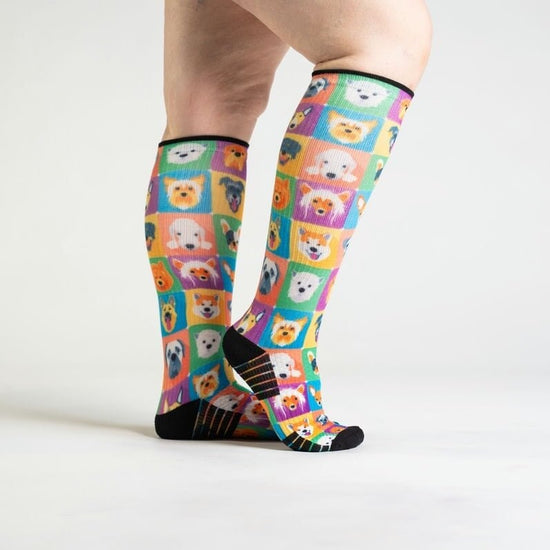 Colorful Compression Socks - Dogs Pattern | Comfort From Viasox