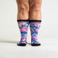 Floral non-binding socks