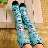 my anxieties have anxieties charlie brown knee-high compression socks