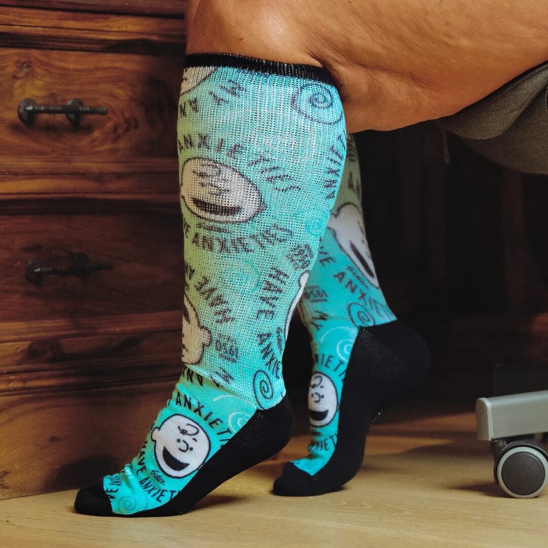 Charlie brown stretchy socks