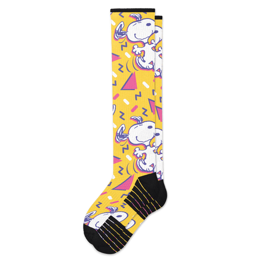 Snoopy happy dance compression socks