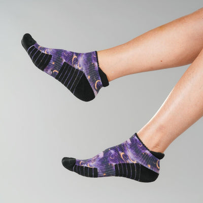 Lavender Night Ankle Compression Socks