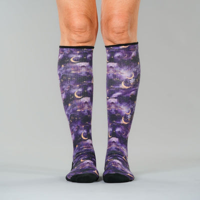 Lavender Night Compression Socks