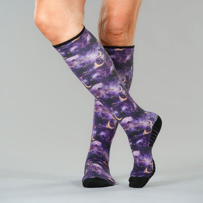Lavender Night Compression Socks