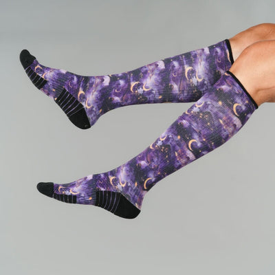 Lavender Night Compression Socks