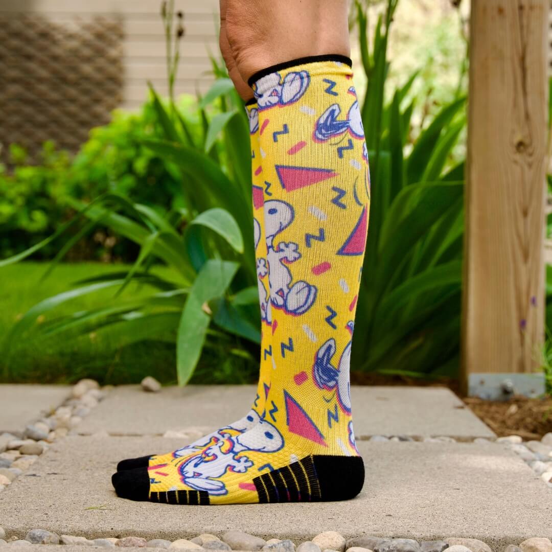 Snoopy happy dance gentle compression socks