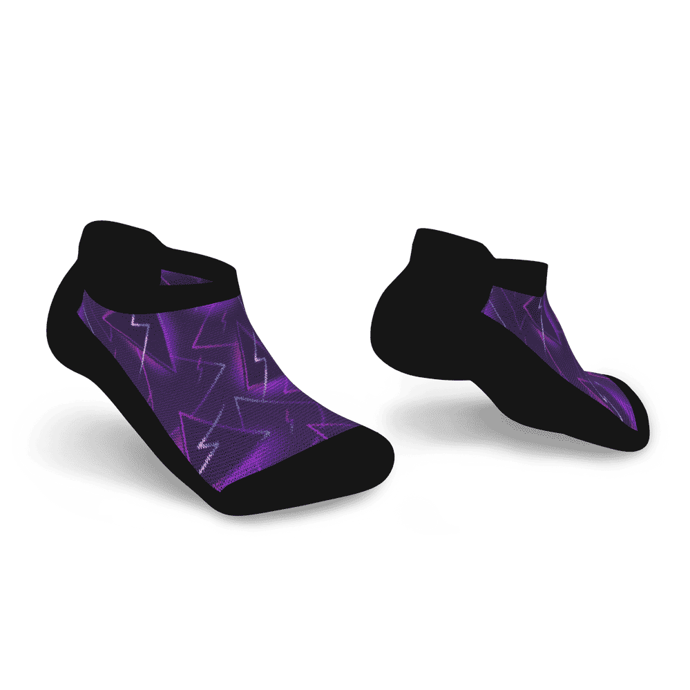 Purple ankle socks