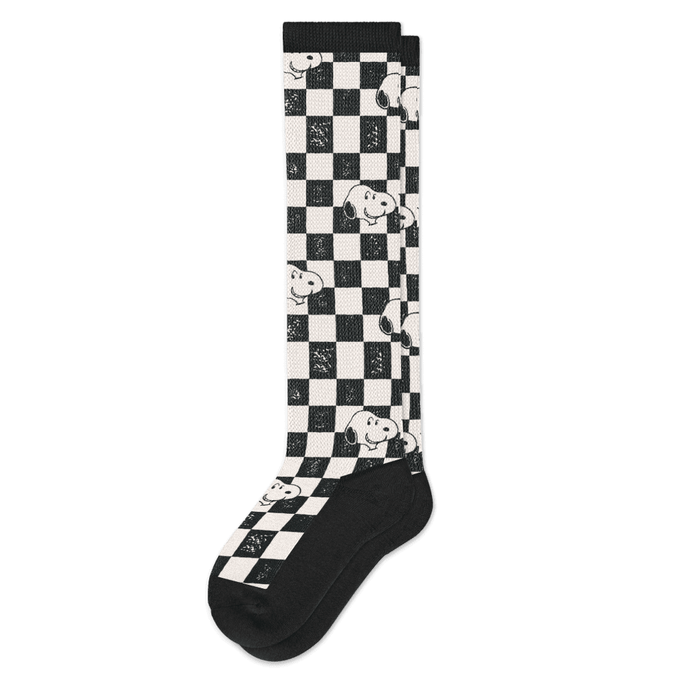 Snoopy knee-high stretchy socks