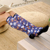 Space Snoopy graduated compression socks