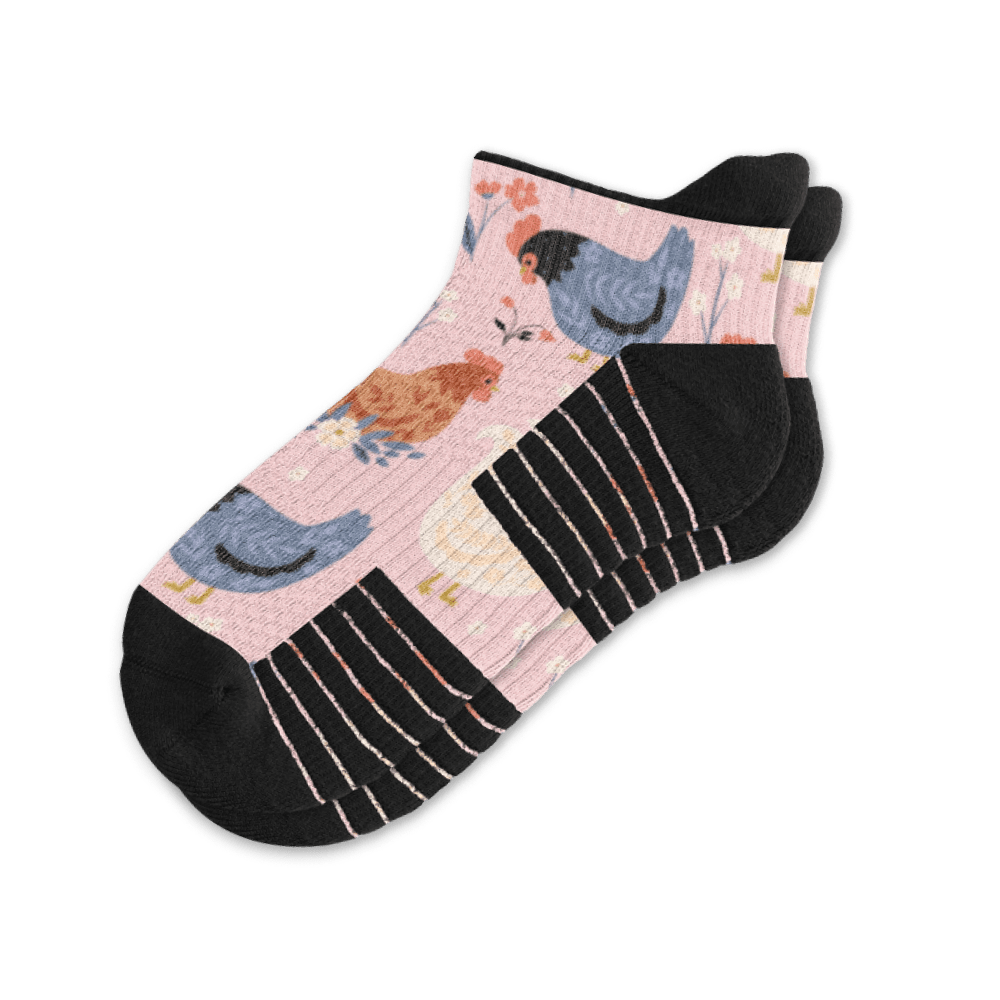 What The Cluck Ankle Compression Socks