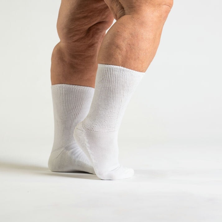White non-binding socks