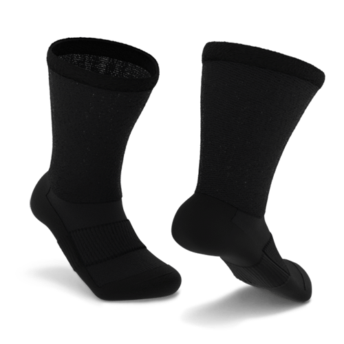 viasox Diabetic Socks M / Crew / Thin Black Diabetic Socks