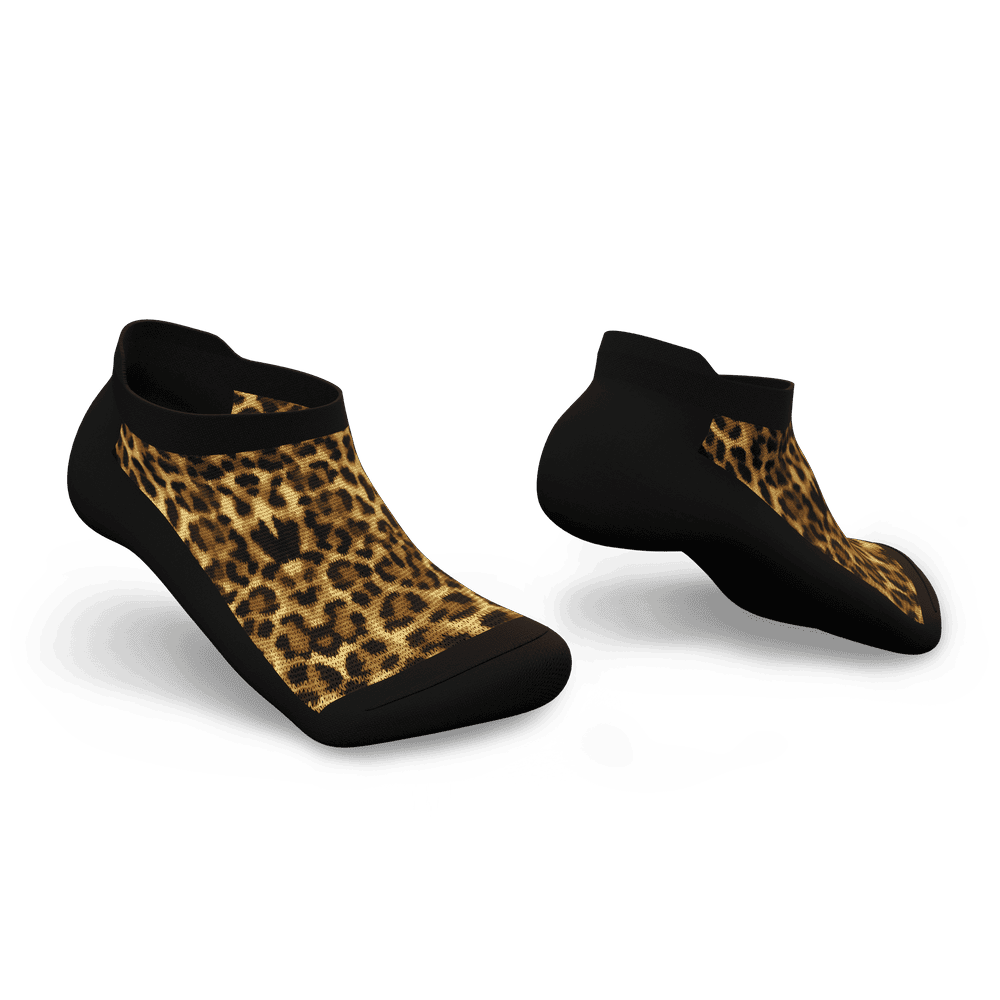 Cheetah ankle socks