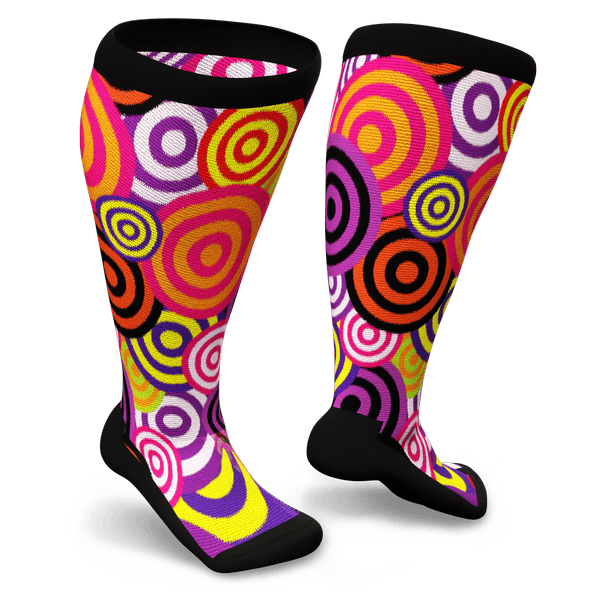 Concentric non-binding knee-high socks