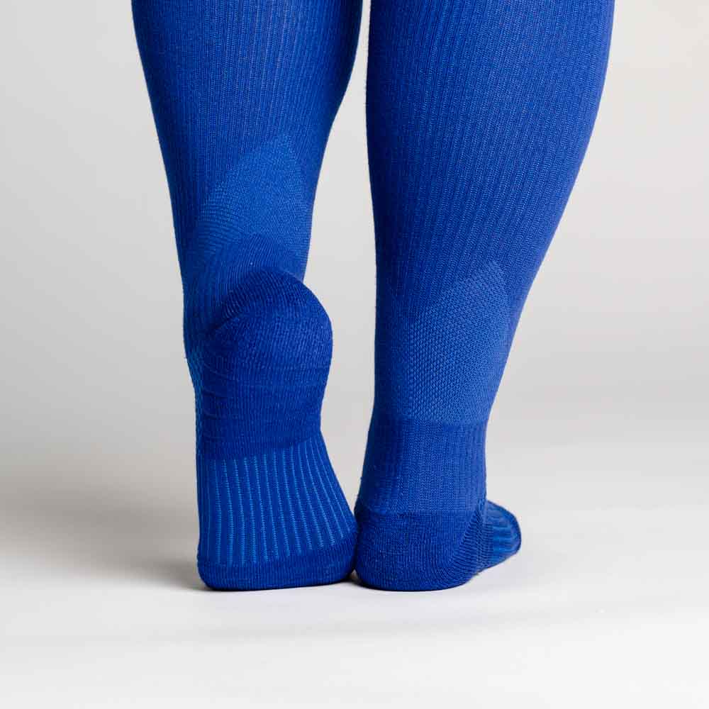 Blue diabetic compression socks