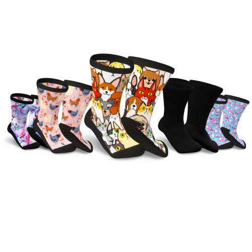 5 crew colorful socks pack