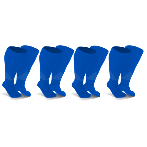 4 Pairs compression socks for diabetics in blue