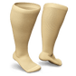 knee-high non-binding socks in tan