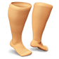 Knee-high orange socks for diabetics