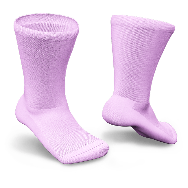 Pink diabetic socks