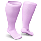 Knee-high pink diabetic socks