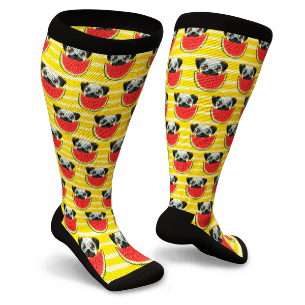 Knee-high watermelon socks