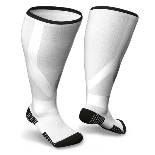 White socks with black bottoms