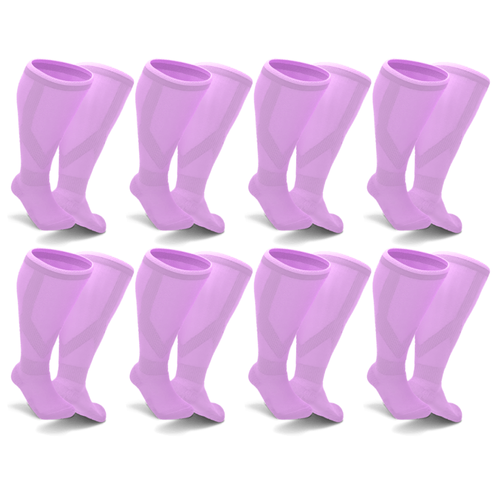 Light pink socks 8-pack
